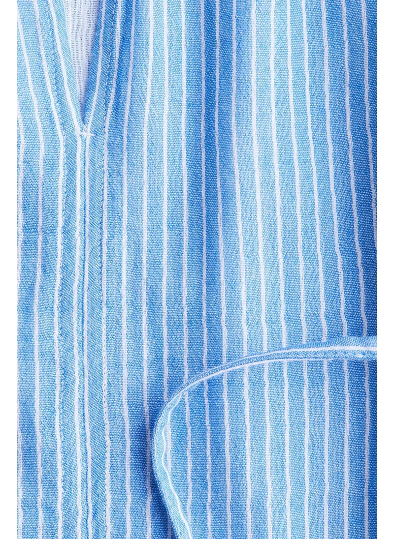 H&M MAMA Tie-belt muslin blouse