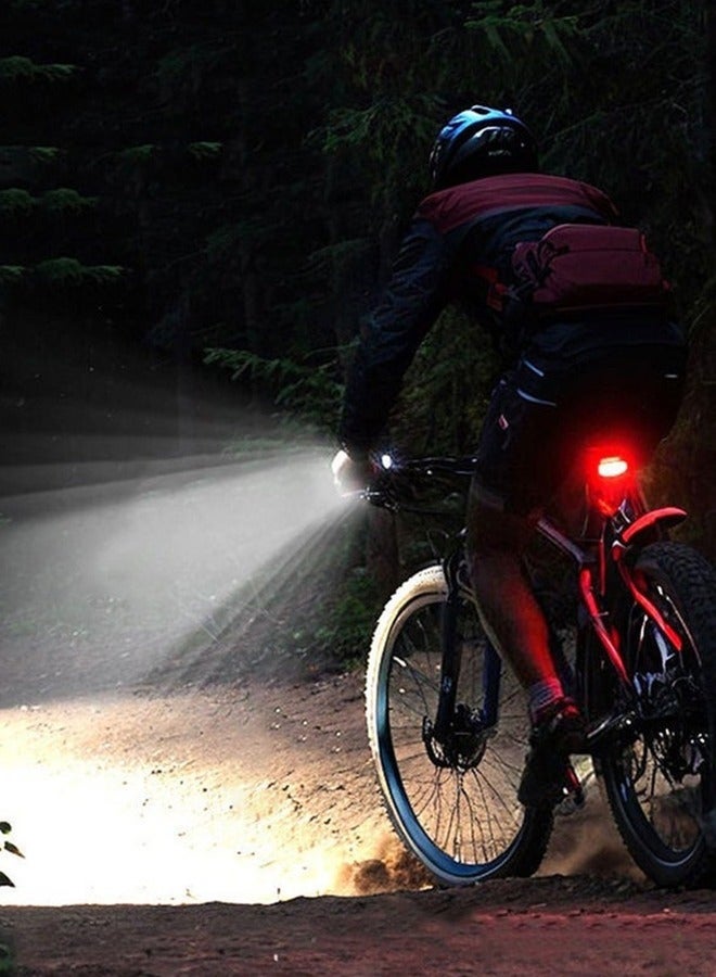 OR MENG Bike Lights, USB Rechargeable Bike Lights, With the Function of 3 Light Modes and Power Bank, IP65 Waterproof Bicycle Lights, Easy to Fit - Image 3