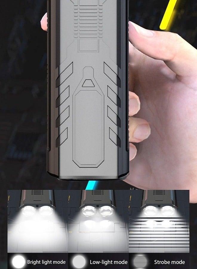 OR MENG Bike Lights, USB Rechargeable Bike Lights, With the Function of 3 Light Modes and Power Bank, IP65 Waterproof Bicycle Lights, Easy to Fit - Image 2