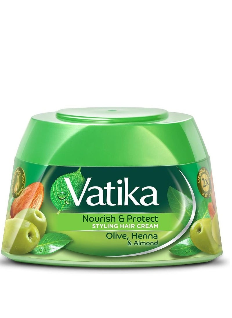 VATIKA Vatika Naturals Nourish & Protect Styling Hair Cream 140 Ml 2 PCS  - Image 2