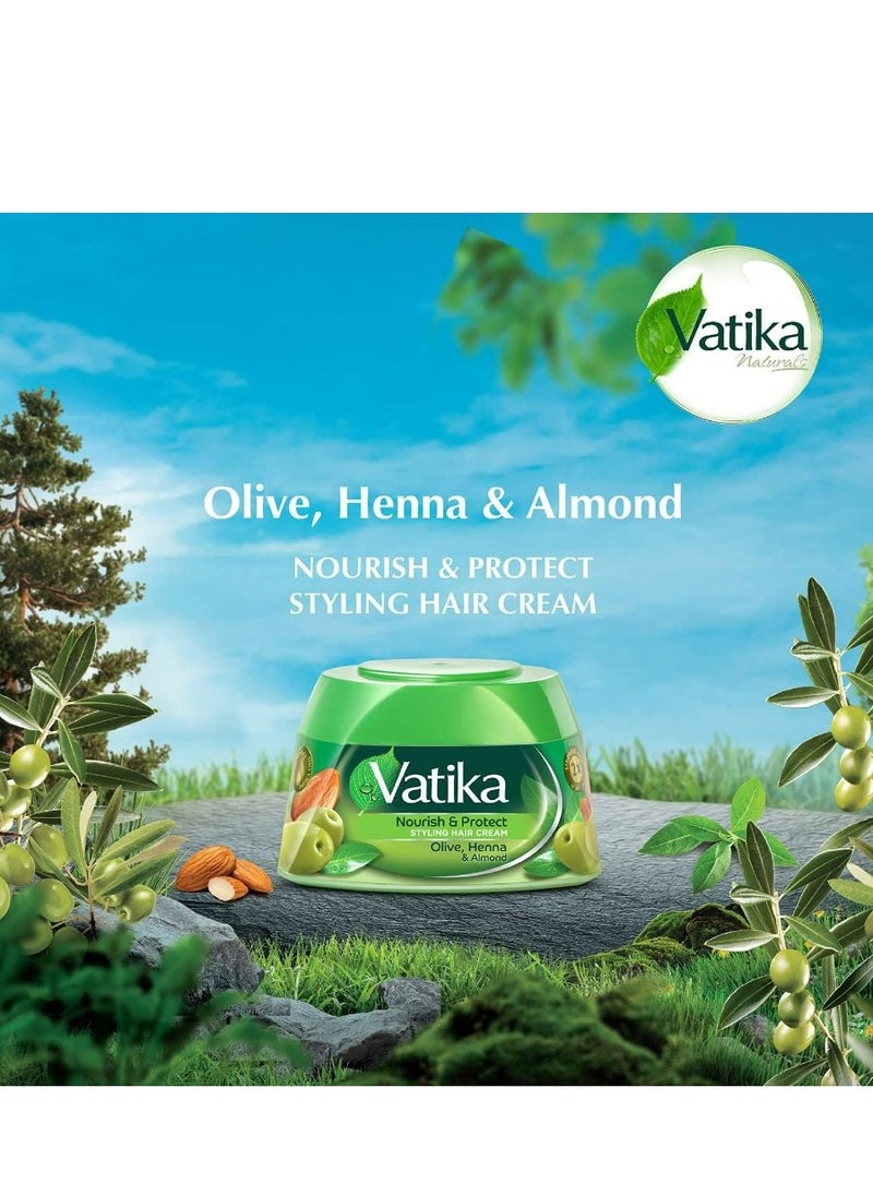 VATIKA Vatika Naturals Nourish & Protect Styling Hair Cream 140 Ml 2 PCS  - Image 3