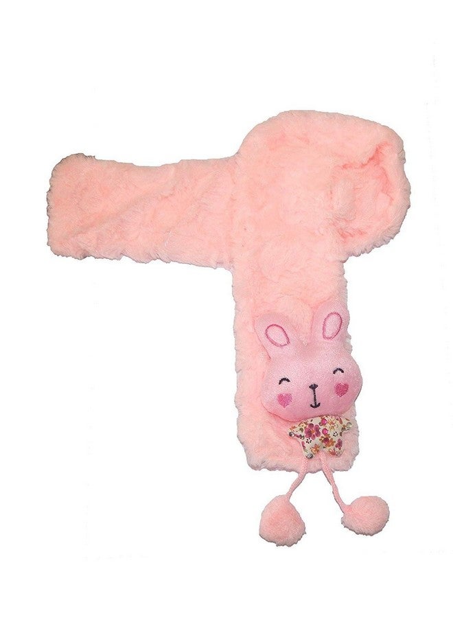 Malvina Kids Solid Fur Muffler (Pink)