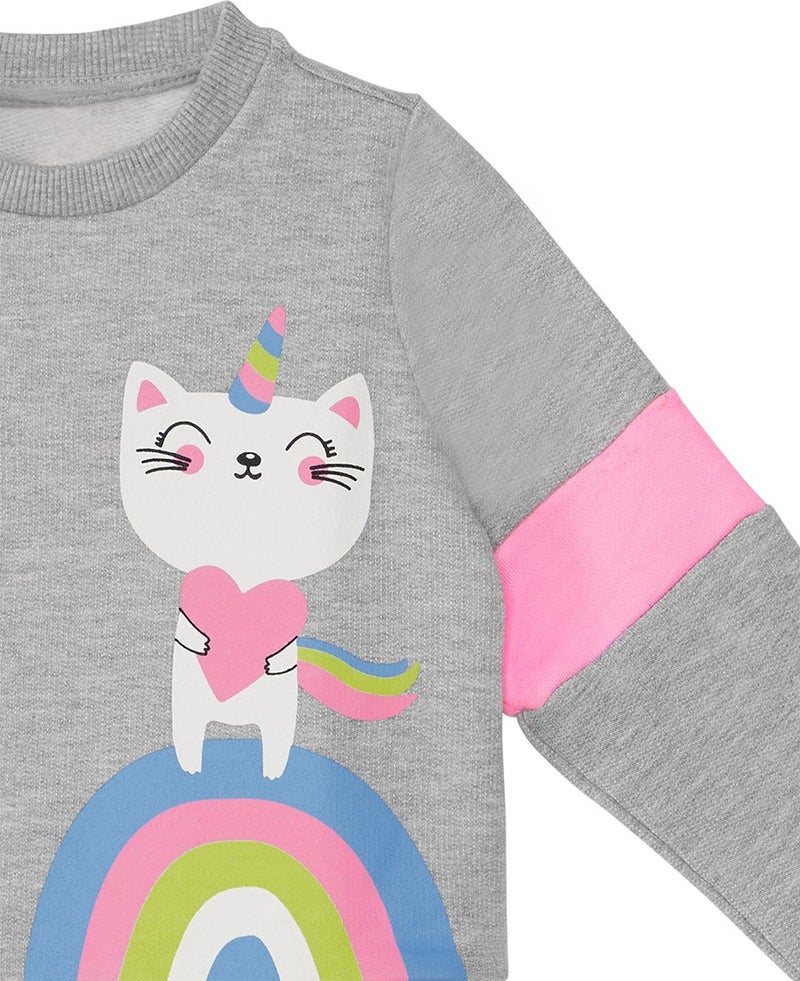 Rainbow Cat Girls Tracksuit Bottom-Top