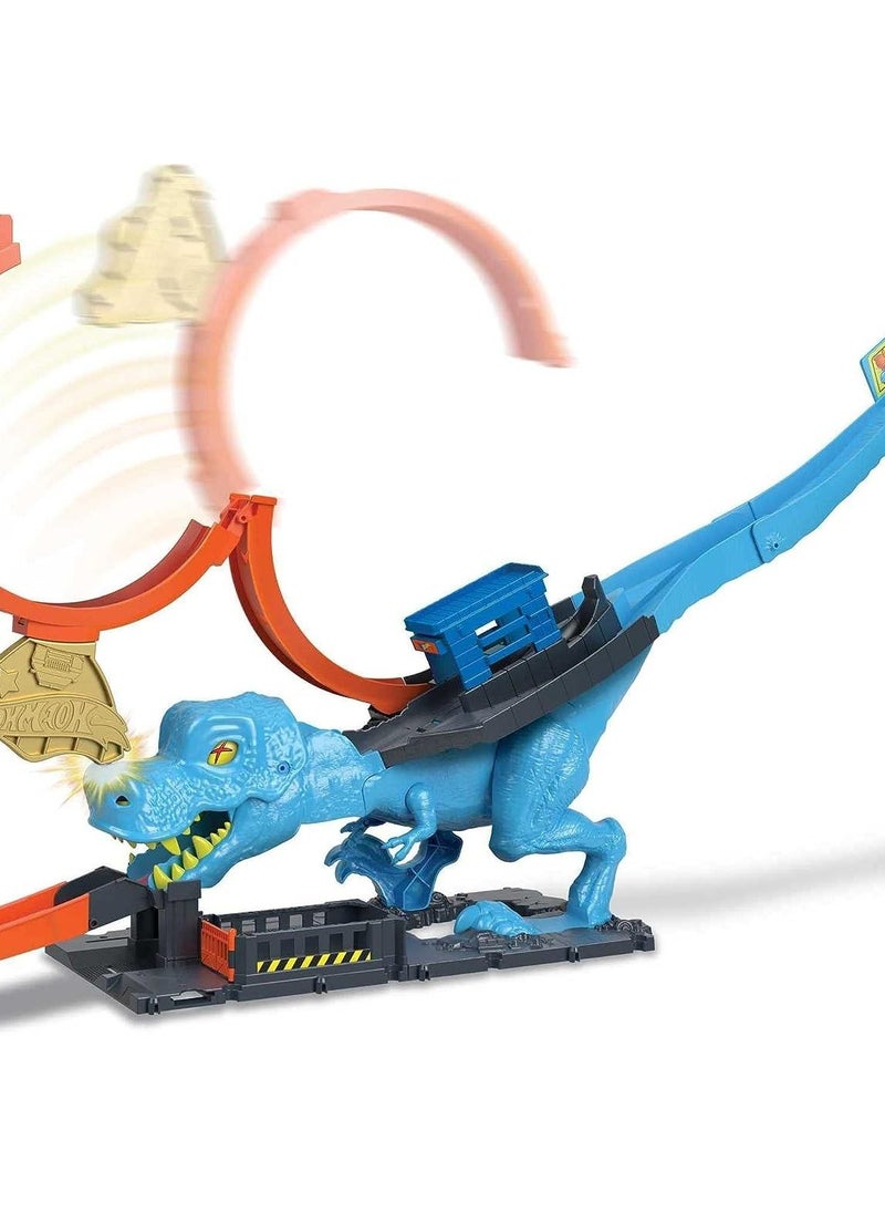 Hot Wheels Hot Wheels City T-Rex Chomp Down Playset  - Image 5