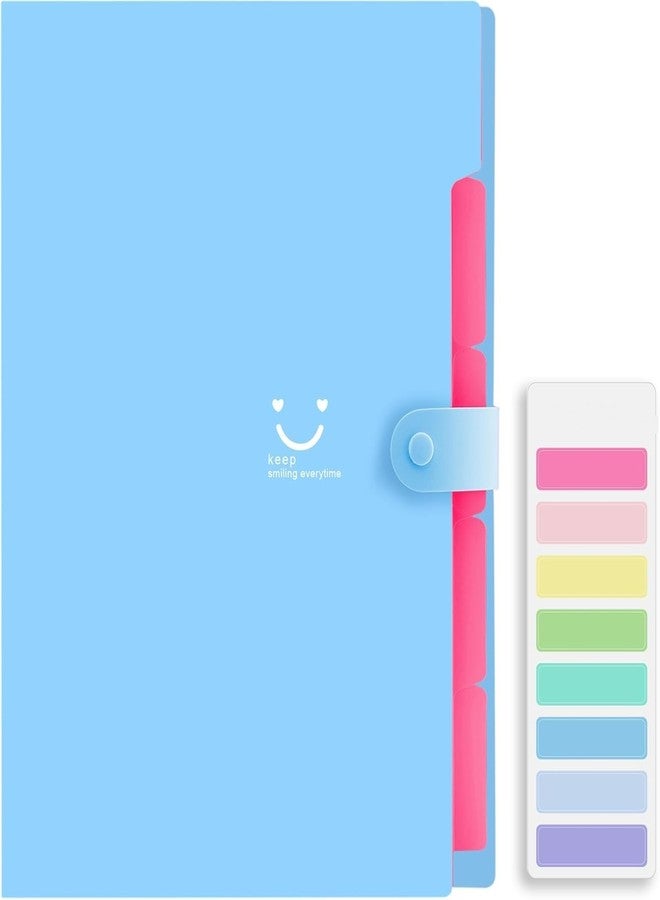 Corslet Aesthetic Stationery Set: 6 Pastel Double-Ended Highlighters and 5-Pocket Expanding File Folder with Labels for Students, Teachers & Note-Taking - Image 2