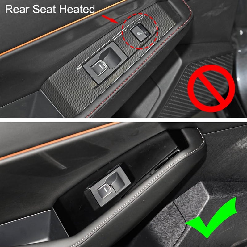 AOKIO Interior Door Window Switch Panel Cover for Honda Accord 2023-2025 - Glossy Black - Image 2