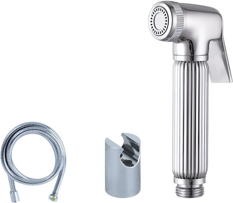 Stainless Steel Handheld Bidet Sprayer Set with 120cm Flexible Hose - Image 1