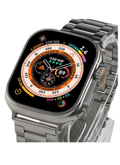 PRIMO PLUS Smart Watch With A Full Screen Works With The Android And IOS System Is Responsive Wireless Charging And Supports GPS With 7 Bracelets and Protection Cover , Size 49 mm -