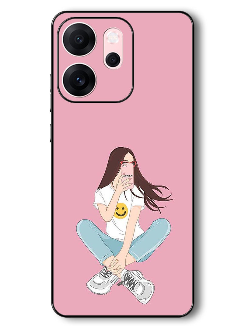 Theodor Case Compatible with Oppo Reno 14 F 6.57 Inch Protection Shockproof Bumper Cover Selfie - Image 1