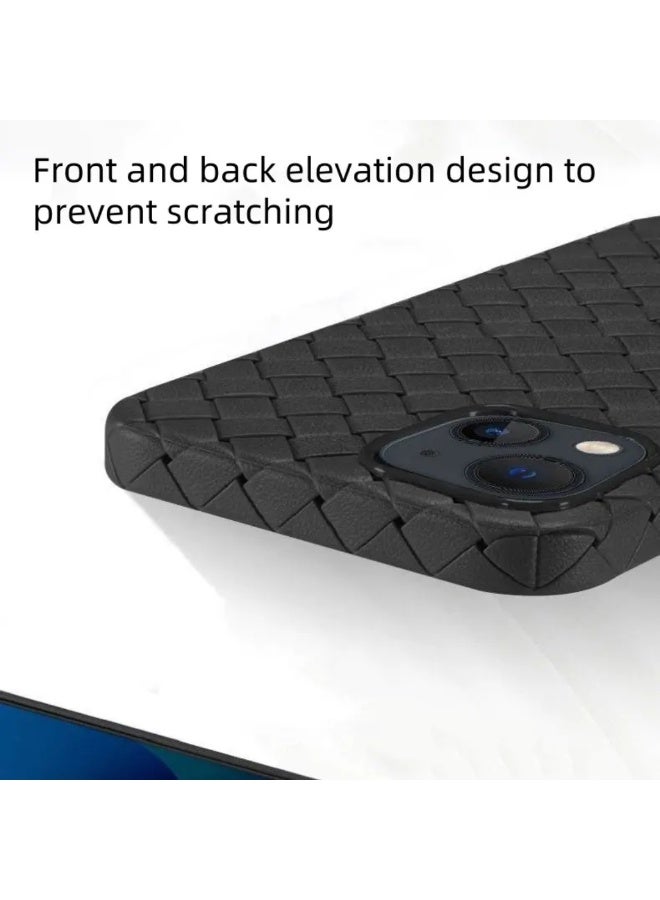 جراب لهاتف 16برو ، مصنوع من نسيج كامل، ملمس الجلد، أداة مبتكرة تجمع بين الحماية القصوى والتصميم الأنيق، باستخدام مواد عالية الجودة وتقنيات متقدمة، اللون: (أسود) - Image 3