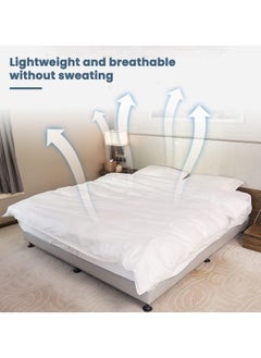 KASTWAVE Disposable Bed Sheets Fitted Sheet Queen, Disposable Travel Sheets for Travel with Quilt Cover and Pillowcase, Disposable Bedding Travel Bedding Disposable Sheets (4-piece set)  - Image 3