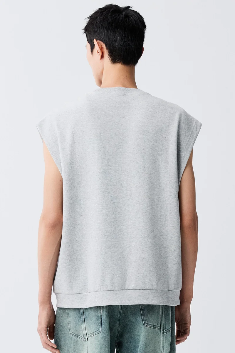 H&M  Loose Fit Printed interlock vest top for Men | Best Price UAE