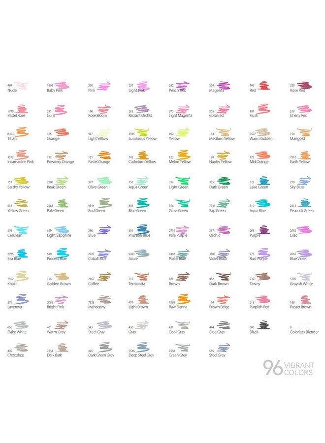 Ohuhu Alcohol Markers Brush Tip: Double Tipped Art Marker Set for Artists Adults Drawing Sketching Illustration - Brush Chisel Color Markers - Pack with 94 Vibrant Colors 2 Marker Cases 2 Blenders - Image 4