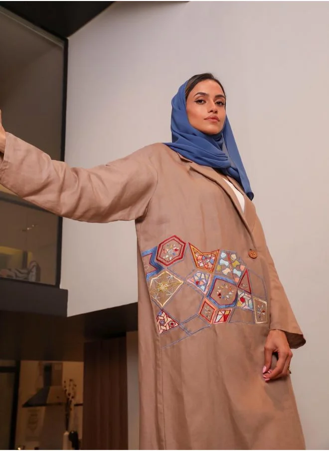 مشروع بلا اسم The Hana Blazer - Abaya & scarf Set