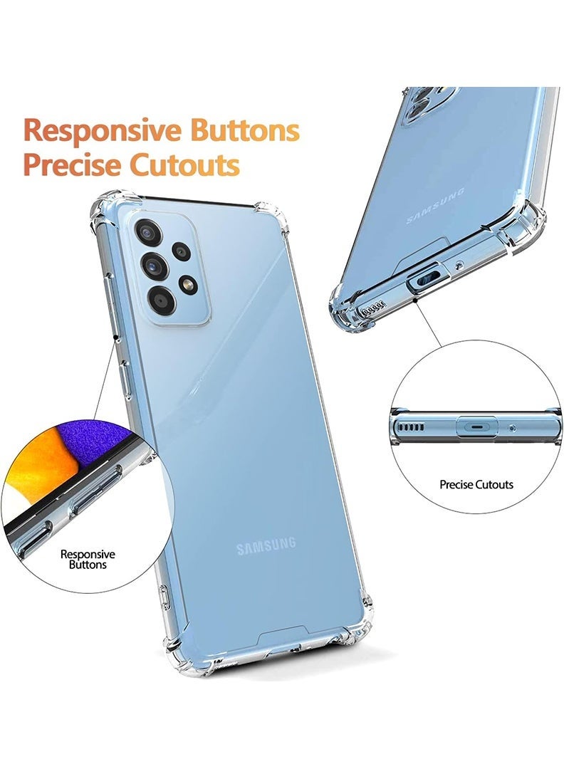 LEDIN Case for Samsung Galaxy A73 5G Clear Case Soft Flexible Silicone Back Cover Shockproof Anti Scratch Case with Reinforced Bumper Corner Compatible for Samsung Galaxy A73 5G Clear - Image 3