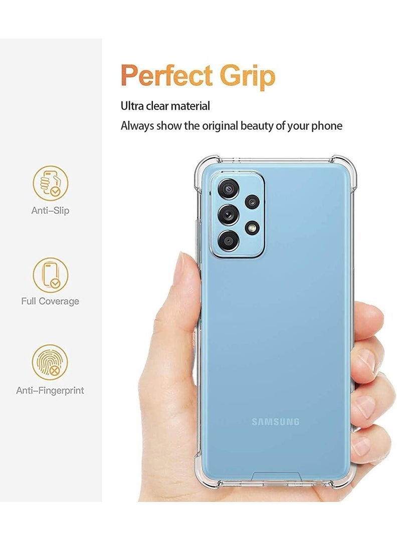 LEDIN Case for Samsung Galaxy A73 5G Clear Case Soft Flexible Silicone Back Cover Shockproof Anti Scratch Case with Reinforced Bumper Corner Compatible for Samsung Galaxy A73 5G Clear - Image 4