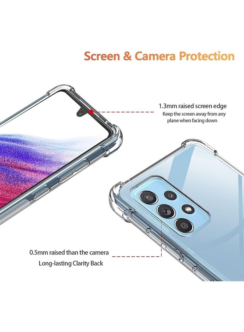 LEDIN Case for Samsung Galaxy A73 5G Clear Case Soft Flexible Silicone Back Cover Shockproof Anti Scratch Case with Reinforced Bumper Corner Compatible for Samsung Galaxy A73 5G Clear - Image 5