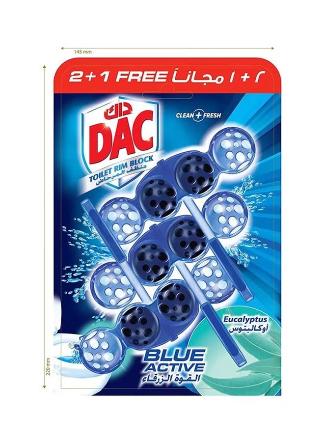 داك منظف ​​حافة المرحاض النشط، أزرق اللون، مع نظافة فائقة ولمعان أكثر بنسبة 50% وانتعاش إضافي - Image 3
