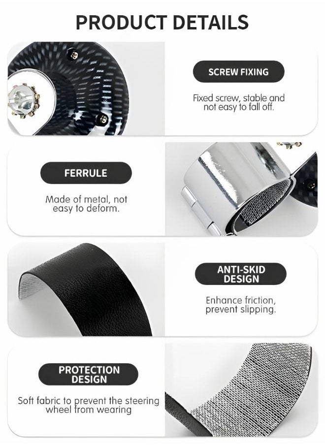 GROIC - Car Steering Wheel Knob Spinners, Universal Vehicle Steering Wheel Ball Knob Vehicle, Steering Wheel Spinners Ball Suicide Knob for Car, Trucks - Image 1