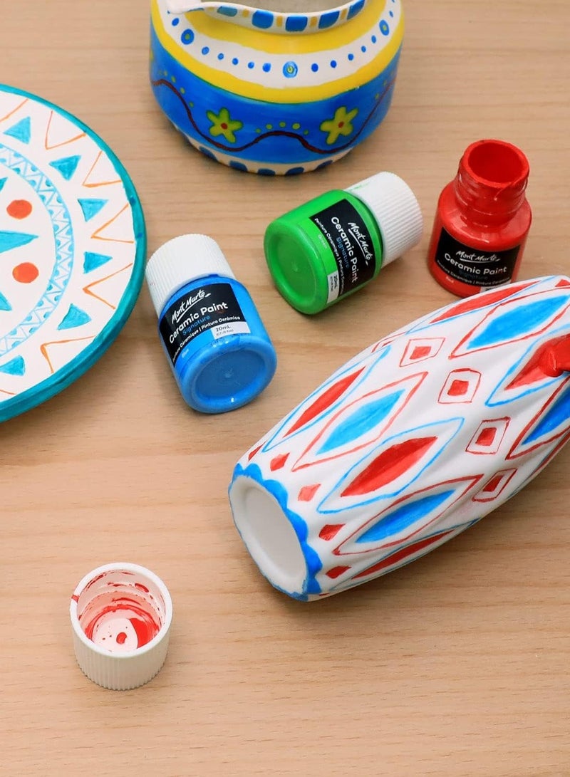 Mont Marte 6-Piece Ceramic Paint 20ml Content Per Bottle - Image 2