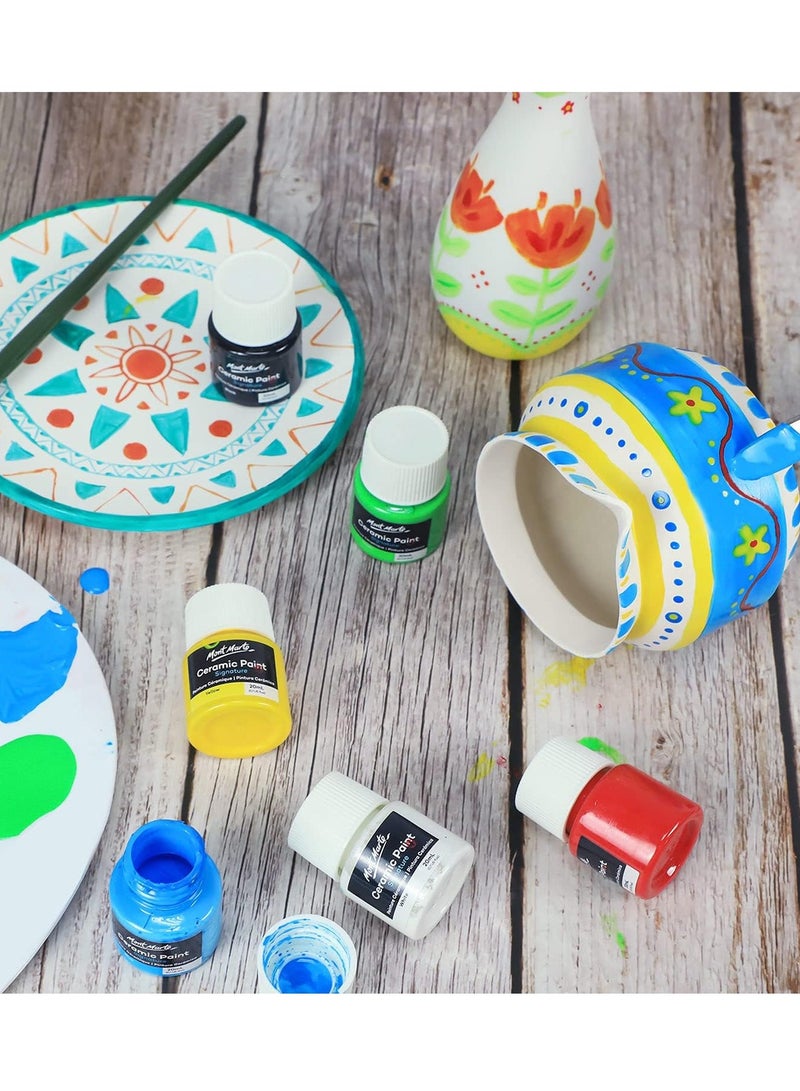 Mont Marte 6-Piece Ceramic Paint 20ml Content Per Bottle - Image 4