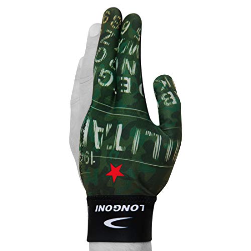 LONGONI Billiard POOL CUE GLOVE Fancy Military 2 for Left hand - Image 2