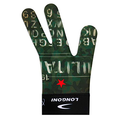 LONGONI Billiard POOL CUE GLOVE Fancy Military 2 for Left hand - Image 4