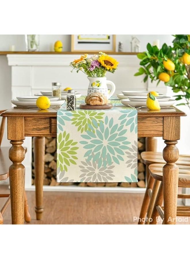 Intex Curtains House Intex Home Linen Velvet Floral Table Runner -  Luxe Textured Fabric For Dining, Special Occasions & Home Décor - Soft, Washable - 1 Piece  - Image 4