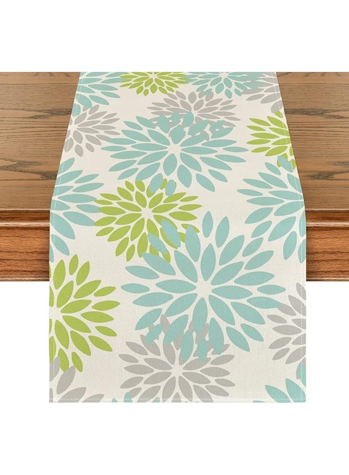 Intex Curtains House Intex Home Linen Velvet Floral Table Runner -  Luxe Textured Fabric For Dining, Special Occasions & Home Décor - Soft, Washable - 1 Piece  - Image 1