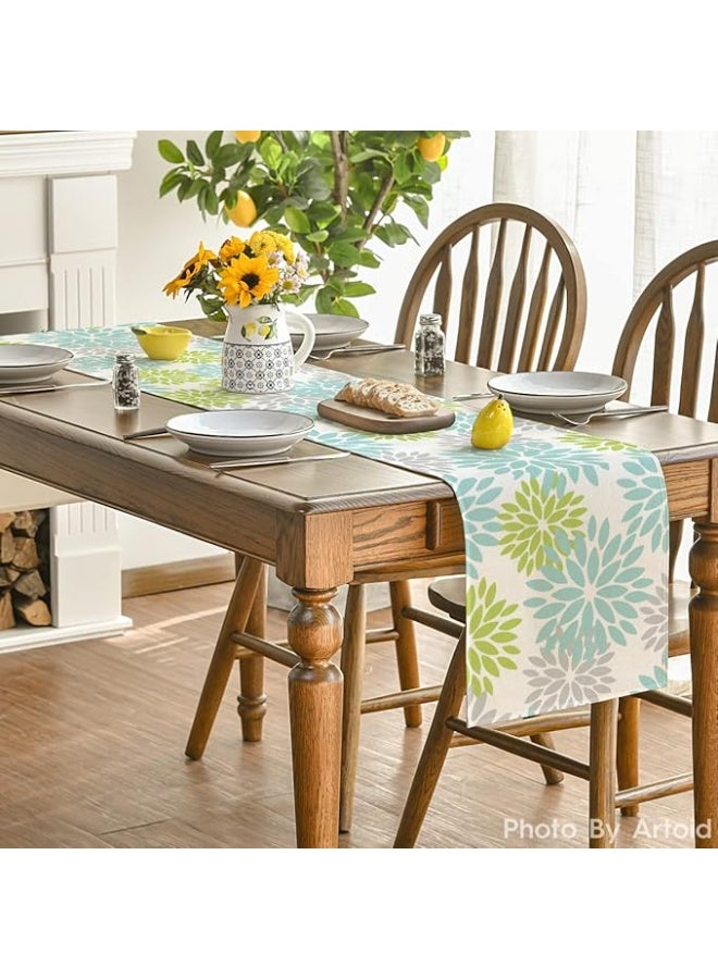 Intex Curtains House Intex Home Linen Velvet Floral Table Runner -  Luxe Textured Fabric For Dining, Special Occasions & Home Décor - Soft, Washable - 1 Piece  - Image 2