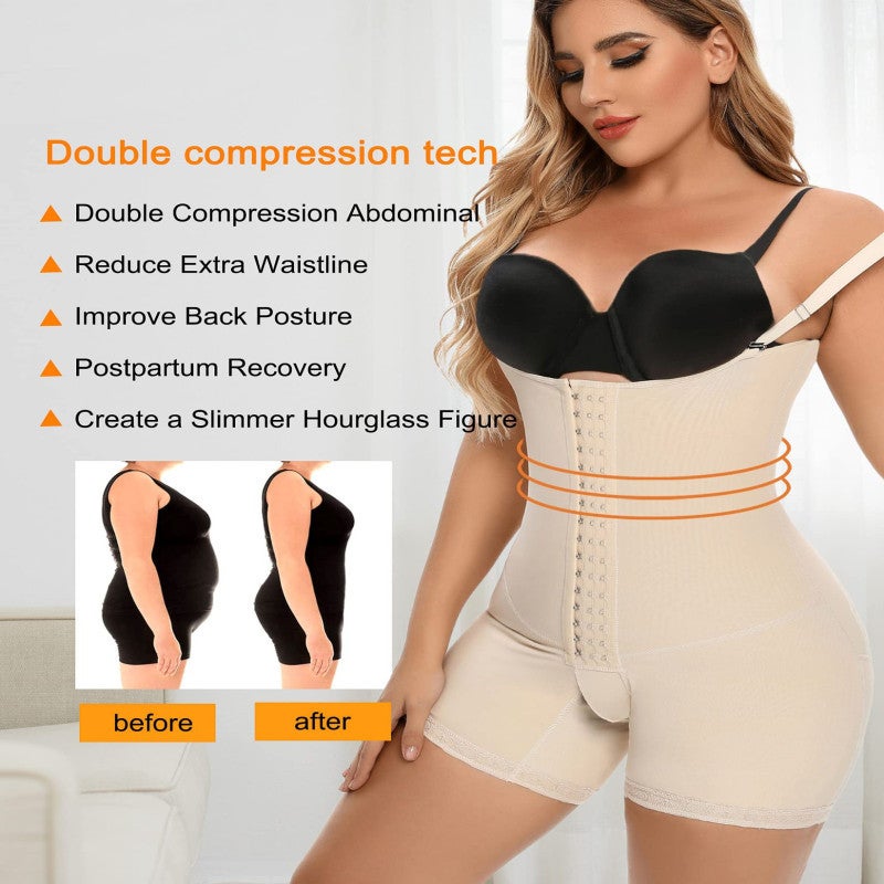 4-Breasted Body-Shaping Jumpsuit Postpartum Abdomen Waist-Fitting Body-Shaping Pants Underwear Factory - Image 2