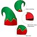 SATINIOR 6 Pcs Christmas Elf Felt Hat Xmas Red and Green Santa Elf Hats with Bells for Kids Adults Xmas Holiday Favors Gifts Party Accessories - Image 4