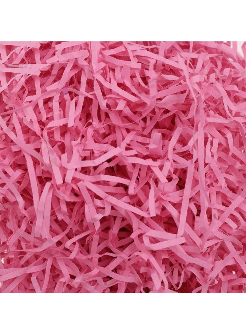 Generic 100 Gram Crinkle Cut Paper Shred Filler Eco-friendly Confetti Crinkle Cut Paper Filling Shredded Paper for Gift Wrapping  Basket Filling Pink 100 gram  - Image 2