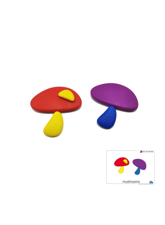 عام قوس قزح الحصى ، البلاستيك أوزة مكدسة الحجارة ، التعليم المبكر اللعب ، مونتيسوري الوسائل التعليمية - Image 4