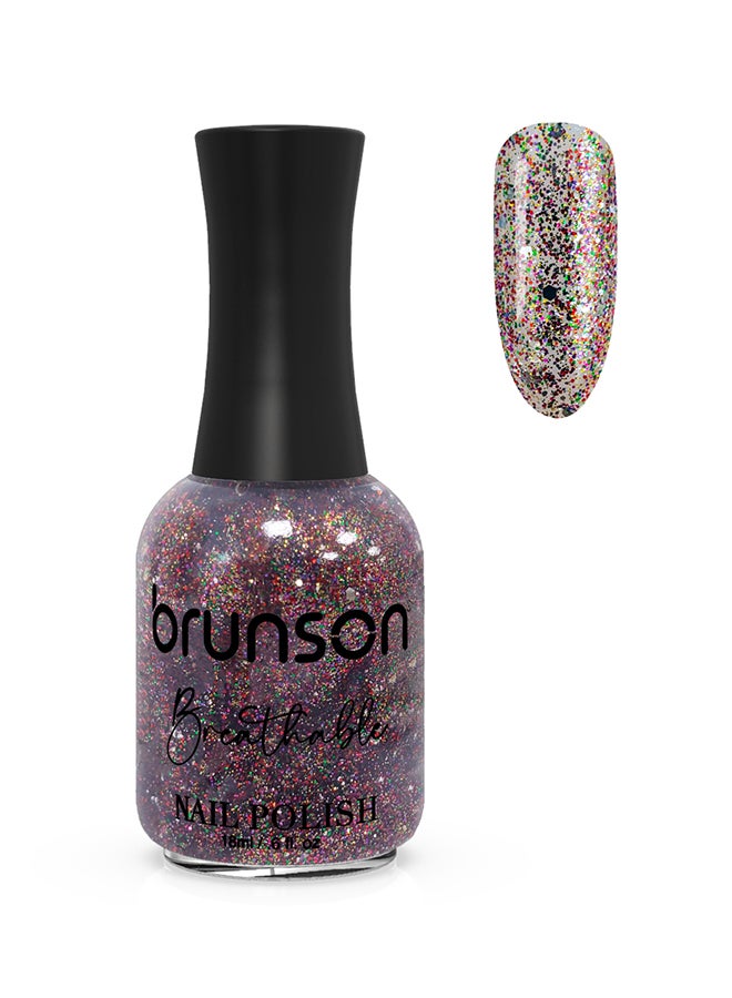 brunson Breathable Nail Polish Halal nail polish Wudu friendly Quick-Dry Vegan long lasting but easy peel off   18ml BH363