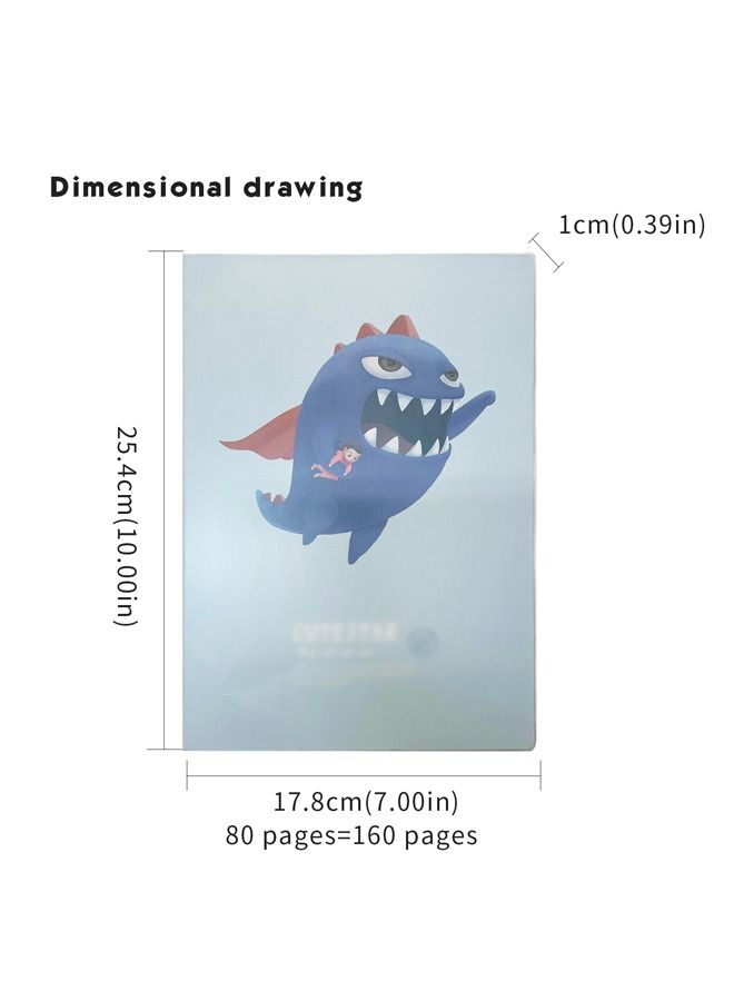 XIANGYU 5-Piece B5 Rubber Sleeve Notebook Cute Painting Style 160pages Notepad Hard Cover - Image 4