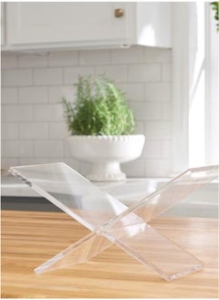 Acrylic Book Stand For Reading X Shaped Book Stand For Reading Open Books Book Shelf Cookbook Holder Quran Bible Display Stand
