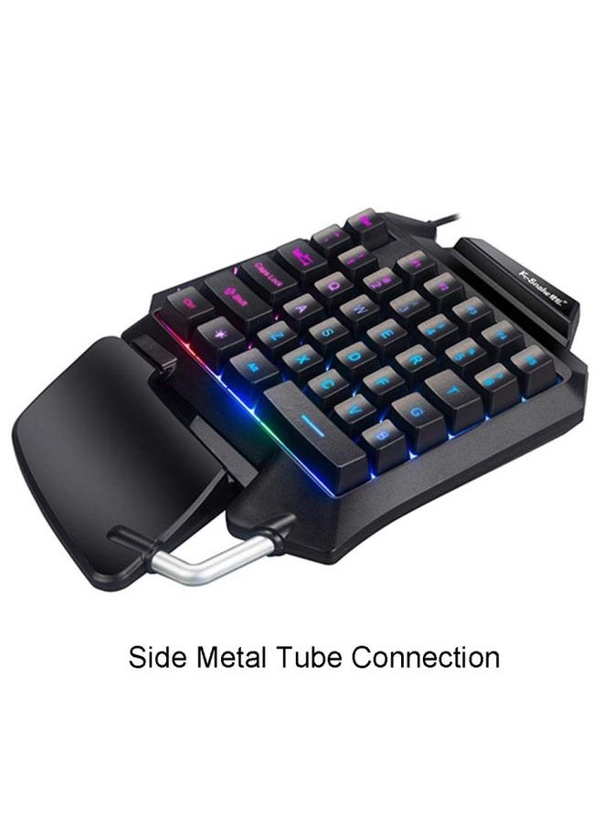 BURAQ K-Snake G92 Single Small Keyboard Mobile Games Luminous Robotic Machine Sensory Game Keyboard(Black)  - Image 2