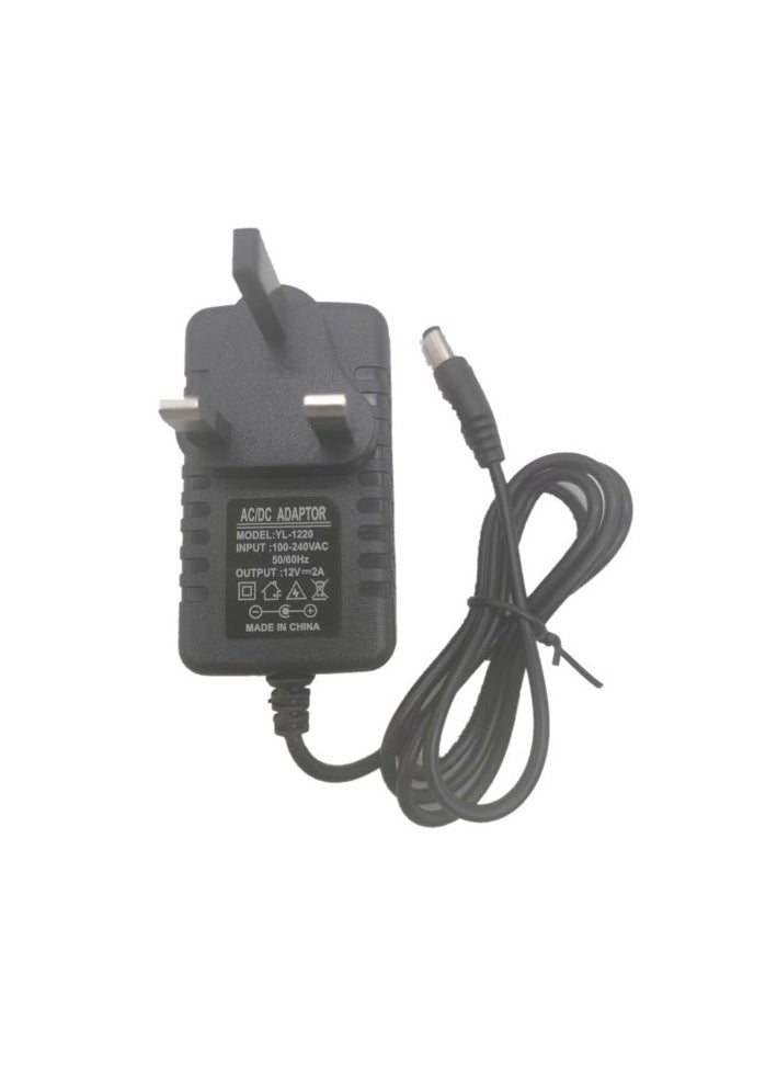 VIUAUAX - محول الطاقة العالمي AC 100-240v DC 12v 2A محول شاحن إمداد الطاقة العالمي لشرائط الإضاءة LED كاميرا cctv - Image 1