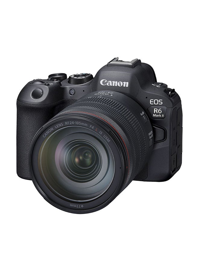 Canon EOS R6 Mark II Mirrorless Camera Black RF 24-105mm F4L IS USM Lens  (Upgraded EOS R6 Model) - Image 1