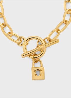 ELLA Lock Charm Chain Bracelet  - Image 2