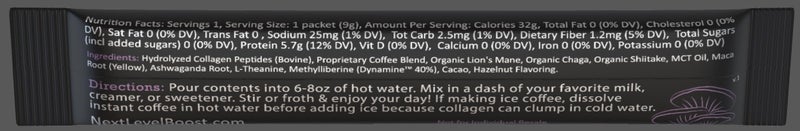 Focus Boost Organic mushroom Instant Coffee - 10 x 9g Packets - Healthy Coffee alternative and Substitute - With Dynamine, Collagen, Lions Mane and Antioxidant - Image 2