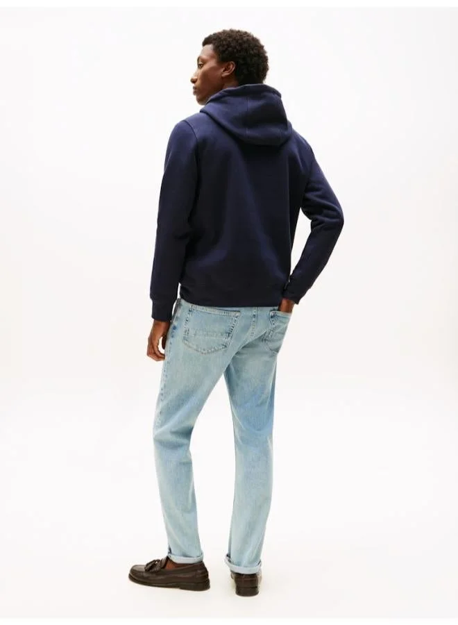 TOMMY HILFIGER Logo Insert Flex Fleece Drawstring Hoody