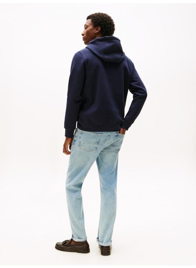 TOMMY HILFIGER Logo Insert Flex Fleece Drawstring Hoody - Image 2