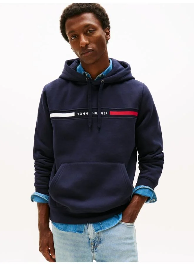 Logo Insert Flex Fleece Drawstring Hoody