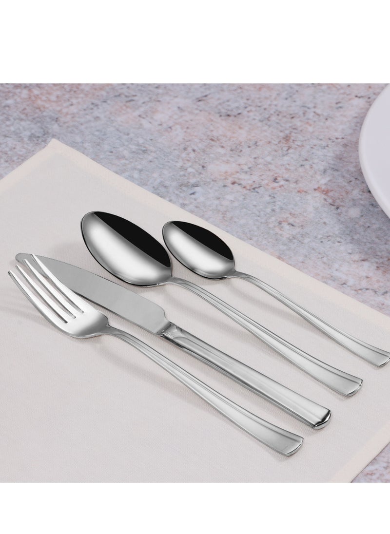 Serenk Paris 24-Piece Stainless Steel Cutlery Set - Durable Spoons and Forks for Everyday Use, Elegant Kitchen and Dining Set - pzsku/Z2FA3E93F5B6CF7637A2CZ/45/_/1739969199/03287d47-17c6-4c96-8b23-f310b104ebf2