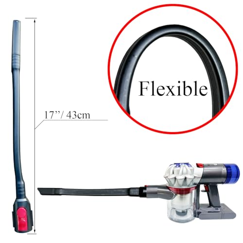 GHAMADE Flexible Crevice Tool for Dyson V7 V8 V10 V11 V15 Gen5 Cordless Vacuums - Vacuum Accessories & Attachments for Dryer Vent, Car Detailing and Corners Cleaning - Dryer Vent Cleaner Kit - Image 3