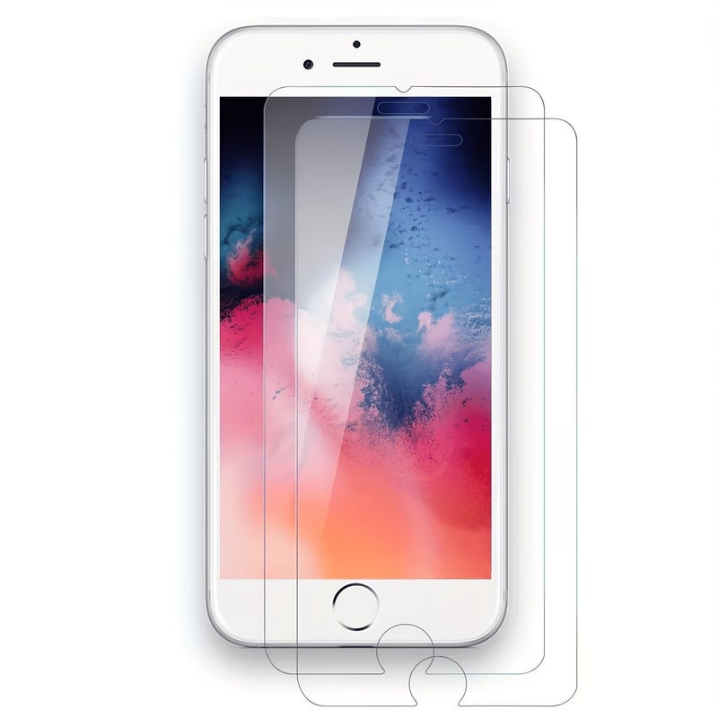 3pcs Tempered Glass Screen Protector For iPhone SE 2022 Not Full Cover - Image 2