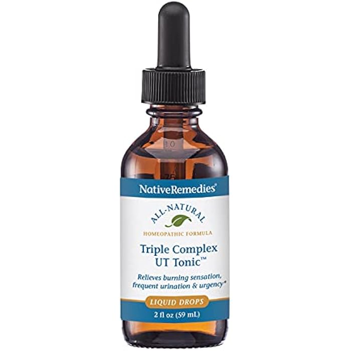 Native Remedies Triple Complex UT Tonic - Natural Homeopathic Formula to | Relieve Bladder Irritation, Burning Sensation, Frequent Urination and Urgency - 59 mL - Image 1