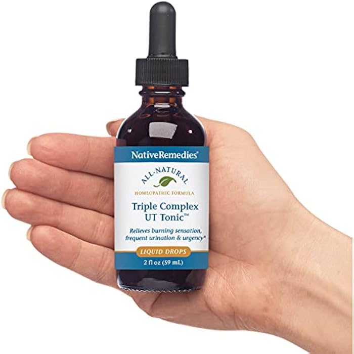 Native Remedies Triple Complex UT Tonic - Natural Homeopathic Formula to | Relieve Bladder Irritation, Burning Sensation, Frequent Urination and Urgency - 59 mL - Image 4
